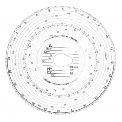 Tarcza HAUG 140 km/h Combi-Tachograf analogowy