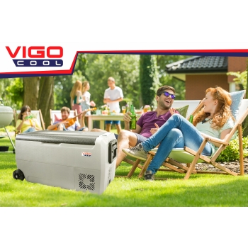 Przenośna lodówka sprężarkowa Vigo Cool 36L 12/24/230V z kółkami