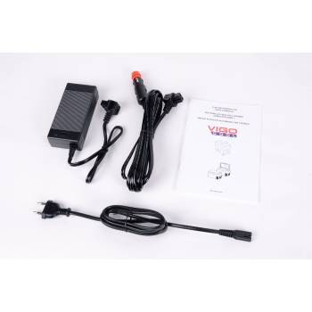 Przenośna lodówka sprężarkowa Vigo Cool 30L 12/24/230V z kółkami i wysuwaną rączką