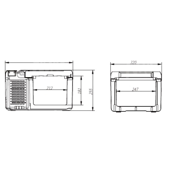 Przenośna lodówka sprężarkowa Vigo Cool 9L 12/24/230V
